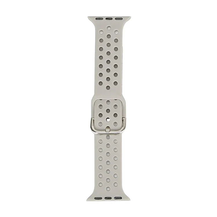 حزام ساعة بديل من السيليكون لسلسلة آبل ووتش، 7 مقاس 41mm / 6 و SE و 5 و 4 مقاس 40mm / 3 و 2 و 1 مقاس 38mm