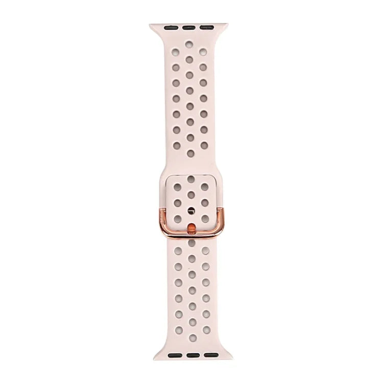 حزام ساعة بديل من السيليكون لسلسلة آبل ووتش، 7 مقاس 41mm / 6 و SE و 5 و 4 مقاس 40mm / 3 و 2 و 1 مقاس 38mm