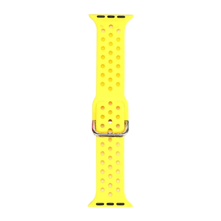 حزام ساعة بديل من السيليكون لسلسلة آبل ووتش، 7 مقاس 41mm / 6 و SE و 5 و 4 مقاس 40mm / 3 و 2 و 1 مقاس 38mm