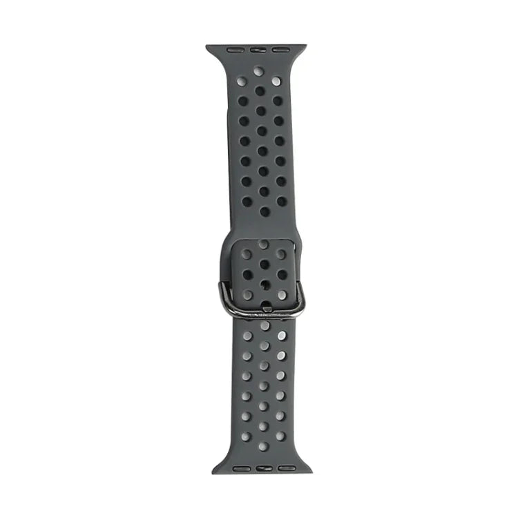 حزام ساعة بديل من السيليكون لسلسلة آبل ووتش، 7 مقاس 41mm / 6 و SE و 5 و 4 مقاس 40mm / 3 و 2 و 1 مقاس 38mm