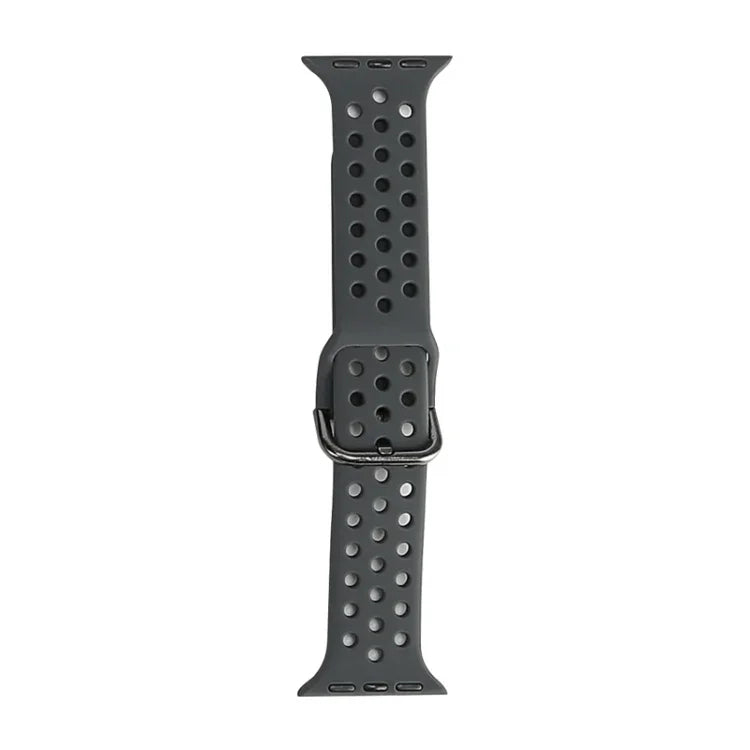 حزام ساعة بديل من السيليكون لسلسلة آبل ووتش، 7 مقاس 41mm / 6 و SE و 5 و 4 مقاس 40mm / 3 و 2 و 1 مقاس 38mm