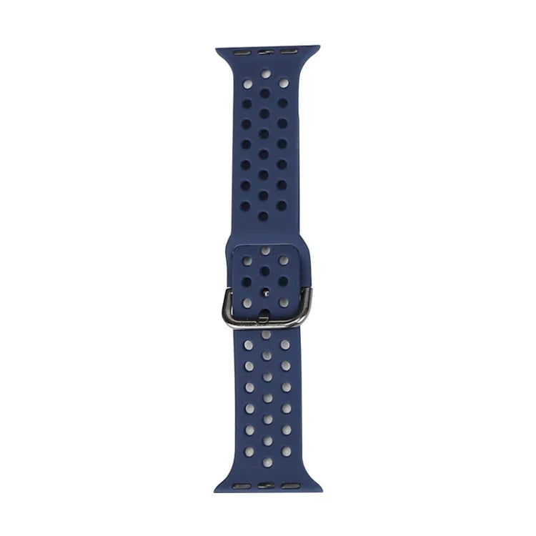 حزام ساعة بديل من السيليكون لسلسلة آبل ووتش، 7 مقاس 41mm / 6 و SE و 5 و 4 مقاس 40mm / 3 و 2 و 1 مقاس 38mm