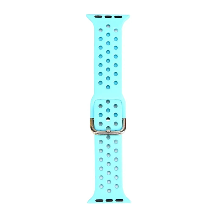 حزام ساعة بديل من السيليكون لسلسلة آبل ووتش، 7 مقاس 41mm / 6 و SE و 5 و 4 مقاس 40mm / 3 و 2 و 1 مقاس 38mm
