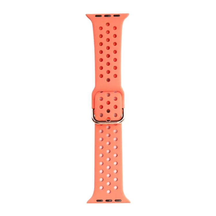 حزام ساعة بديل من السيليكون لسلسلة آبل ووتش، 7 مقاس 41mm / 6 و SE و 5 و 4 مقاس 40mm / 3 و 2 و 1 مقاس 38mm
