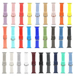 حزام ساعة بديل من السيليكون لسلسلة آبل ووتش، 7 مقاس 41mm / 6 و SE و 5 و 4 مقاس 40mm / 3 و 2 و 1 مقاس 38mm