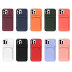 TPU + Flannel Lining Shockproof Case with Card Slots, For iPhone 13 mini, For iPhone 13, For iPhone 13 Pro, For iPhone 13 Pro Max