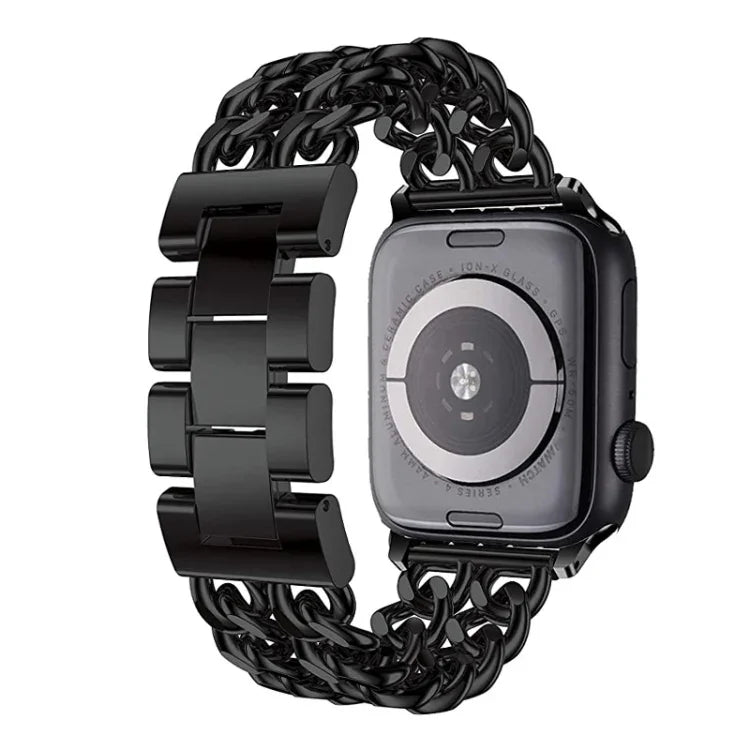 سوار ساعة بديل معدني بطراز كاوبوي لسلسلة Apple Watch، 7 بحجم 41مم / 6 و SE و 5 و 4 بحجم 40مم / 3 و 2 و 1 بحجم 38مم، 7 بحجم 45مم / 6 و SE و 5 و 4 بحجم 44مم / 3 و 2 و 1 بحجم 42مم