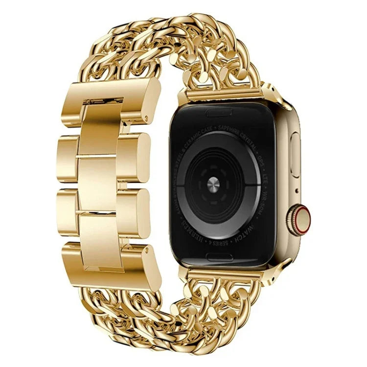 سوار ساعة بديل معدني بطراز كاوبوي لسلسلة Apple Watch، 7 بحجم 41مم / 6 و SE و 5 و 4 بحجم 40مم / 3 و 2 و 1 بحجم 38مم، 7 بحجم 45مم / 6 و SE و 5 و 4 بحجم 44مم / 3 و 2 و 1 بحجم 42مم