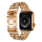 سوار ساعة بديل معدني بطراز كاوبوي لسلسلة Apple Watch، 7 بحجم 41مم / 6 و SE و 5 و 4 بحجم 40مم / 3 و 2 و 1 بحجم 38مم، 7 بحجم 45مم / 6 و SE و 5 و 4 بحجم 44مم / 3 و 2 و 1 بحجم 42مم