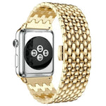سوار ساعة معدني بديل بنقشة قشور السمك لسلسلة Apple Watch، 7 مقاس 41مم / 6 و SE و 5 و 4 مقاس 40مم / 3 و 2 و 1 مقاس 38مم، 7 مقاس 45مم / 6 و SE و 5 و 4 مقاس 44مم / 3 و 2 و 1 مقاس 42مم