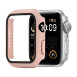غطاء حماية صلب مقاوم للصدمات مع زجاج مقسى مع علبة تعبئة لسلسلة Apple Watch مقاس 44مم (برتقالي)، لسلسلة Apple Watch 6 / 5 / 4 / Watch SE مقاس 40مم، لسلسلة Apple Watch 3 و 2 و 1 مقاس 38مم