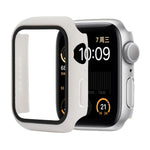 غطاء حماية صلب مقاوم للصدمات مع زجاج مقسى مع علبة تعبئة لسلسلة Apple Watch مقاس 44مم (برتقالي)، لسلسلة Apple Watch 6 / 5 / 4 / Watch SE مقاس 40مم، لسلسلة Apple Watch 3 و 2 و 1 مقاس 38مم