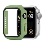 غطاء حماية صلب مقاوم للصدمات مع زجاج مقسى مع علبة تعبئة لسلسلة Apple Watch مقاس 44مم (برتقالي)، لسلسلة Apple Watch 6 / 5 / 4 / Watch SE مقاس 40مم، لسلسلة Apple Watch 3 و 2 و 1 مقاس 38مم
