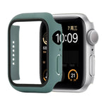 غطاء حماية صلب مقاوم للصدمات مع زجاج مقسى مع علبة تعبئة لسلسلة Apple Watch مقاس 44مم (برتقالي)، لسلسلة Apple Watch 6 / 5 / 4 / Watch SE مقاس 40مم، لسلسلة Apple Watch 3 و 2 و 1 مقاس 38مم