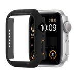 غطاء حماية صلب مقاوم للصدمات مع زجاج مقسى مع علبة تعبئة لسلسلة Apple Watch مقاس 44مم (برتقالي)، لسلسلة Apple Watch 6 / 5 / 4 / Watch SE مقاس 40مم، لسلسلة Apple Watch 3 و 2 و 1 مقاس 38مم