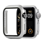 غطاء حماية صلب مقاوم للصدمات مع زجاج مقسى مع علبة تعبئة لسلسلة Apple Watch مقاس 44مم (برتقالي)، لسلسلة Apple Watch 6 / 5 / 4 / Watch SE مقاس 40مم، لسلسلة Apple Watch 3 و 2 و 1 مقاس 38مم