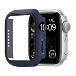 غطاء حماية صلب مقاوم للصدمات مع زجاج مقسى مع علبة تعبئة لسلسلة Apple Watch مقاس 44مم (برتقالي)، لسلسلة Apple Watch 6 / 5 / 4 / Watch SE مقاس 40مم، لسلسلة Apple Watch 3 و 2 و 1 مقاس 38مم