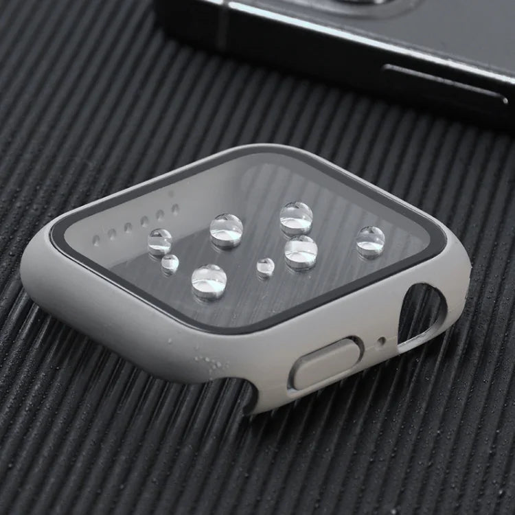 غطاء حماية صلب مقاوم للصدمات مع زجاج مقسى مع علبة تعبئة لسلسلة Apple Watch مقاس 44مم (برتقالي)، لسلسلة Apple Watch 6 / 5 / 4 / Watch SE مقاس 40مم، لسلسلة Apple Watch 3 و 2 و 1 مقاس 38مم