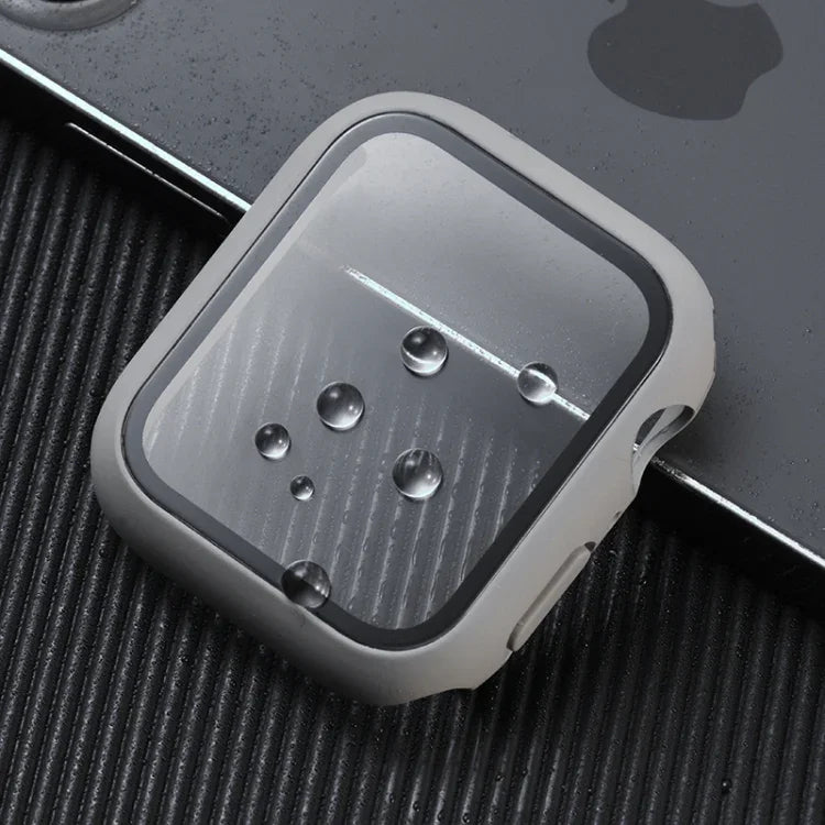 غطاء حماية صلب مقاوم للصدمات مع زجاج مقسى مع علبة تعبئة لسلسلة Apple Watch مقاس 44مم (برتقالي)، لسلسلة Apple Watch 6 / 5 / 4 / Watch SE مقاس 40مم، لسلسلة Apple Watch 3 و 2 و 1 مقاس 38مم