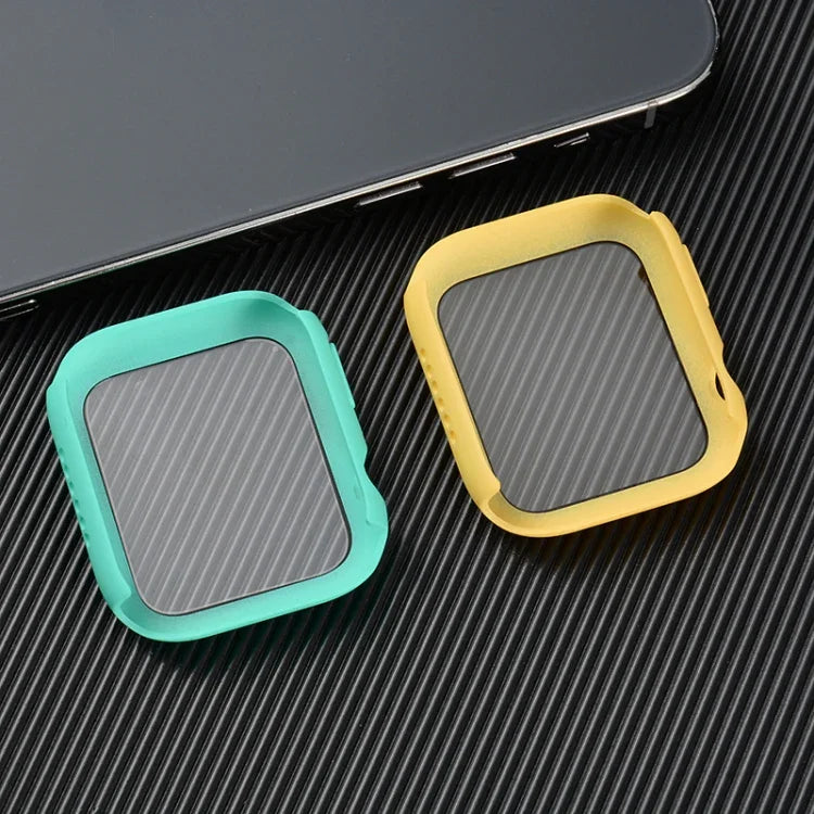 غطاء حماية صلب مقاوم للصدمات مع زجاج مقسى مع علبة تعبئة لسلسلة Apple Watch مقاس 44مم (برتقالي)، لسلسلة Apple Watch 6 / 5 / 4 / Watch SE مقاس 40مم، لسلسلة Apple Watch 3 و 2 و 1 مقاس 38مم