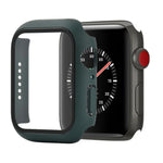 غطاء حماية صلب مقاوم للصدمات مع زجاج مقسى مع علبة تعبئة لسلسلة Apple Watch مقاس 44مم (برتقالي)، لسلسلة Apple Watch 6 / 5 / 4 / Watch SE مقاس 40مم، لسلسلة Apple Watch 3 و 2 و 1 مقاس 38مم