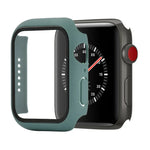 غطاء حماية صلب مقاوم للصدمات مع زجاج مقسى مع علبة تعبئة لسلسلة Apple Watch مقاس 44مم (برتقالي)، لسلسلة Apple Watch 6 / 5 / 4 / Watch SE مقاس 40مم، لسلسلة Apple Watch 3 و 2 و 1 مقاس 38مم