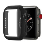 غطاء حماية صلب مقاوم للصدمات مع زجاج مقسى مع علبة تعبئة لسلسلة Apple Watch مقاس 44مم (برتقالي)، لسلسلة Apple Watch 6 / 5 / 4 / Watch SE مقاس 40مم، لسلسلة Apple Watch 3 و 2 و 1 مقاس 38مم