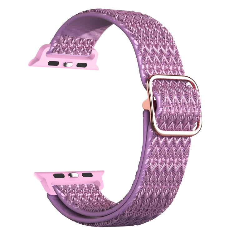سوار ساعة بديل مطاطي قابل للتعديل بنقشة ماسية لسلسلة Apple Watch، 7 مقاس 41مم / 6 و SE و 5 و 4 مقاس 40مم / 3 و 2 و 1 مقاس 38مم، 7 مقاس 45مم / 6 و SE و 5 و 4 مقاس 44مم / 3 و 2 و 1 مقاس 42مم