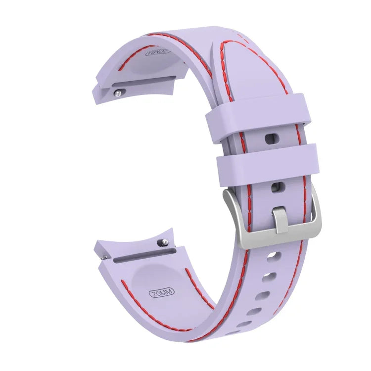 Silicone Stitching Replacement Strap Watchband, For Samsung Galaxy Watch4 / Watch4 Classic