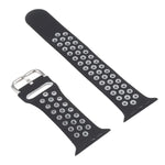 سوار ساعة بديل من السيليكون + غطاء حماية مع واقي شاشة لسلسلة Apple Watch 3 و 2 و 1 مقاس 42مم، لسلسلة Apple Watch 6 / 5 / 4 / Watch SE مقاس 44مم
