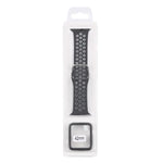 سوار ساعة بديل من السيليكون + غطاء حماية مع واقي شاشة لسلسلة Apple Watch 3 و 2 و 1 مقاس 42مم، لسلسلة Apple Watch 6 / 5 / 4 / Watch SE مقاس 44مم