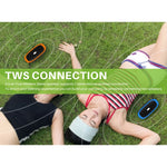 مكبر صوت بلوتوث جديد Rixing NR-4022 TWS ثنائي اللون مع مقبض