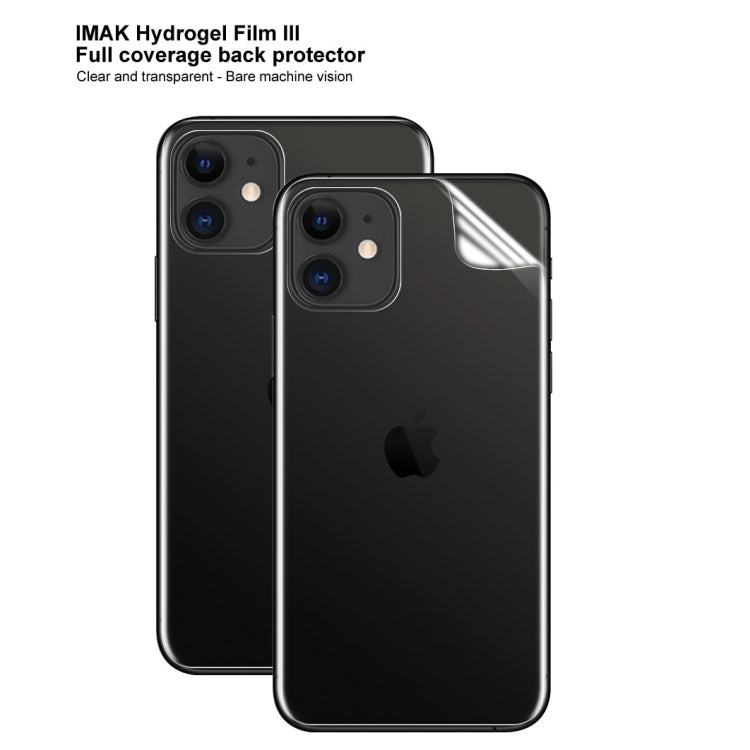 قطعتان من فيلم هيدروجيل منحني كامل الشاشة للحماية الخلفية، من IMAK، لهواتف iPhone 11، iPhone 11 Pro، iPhone 11 Pro Max