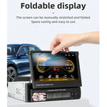 مشغل MP5 بشاشة يدوية قابلة للسحب 7 بوصة عالي الدقة 9601C للسيارة مع Carplay، يدعم FM وبلوتوث وبطاقة TF، 9601C