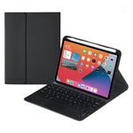 غطاء جلد مع لوحة مفاتيح بلوتوث قابلة للفصل مع لوحة لمس وحامل لجهاز iPad mini 6 طراز HK006C