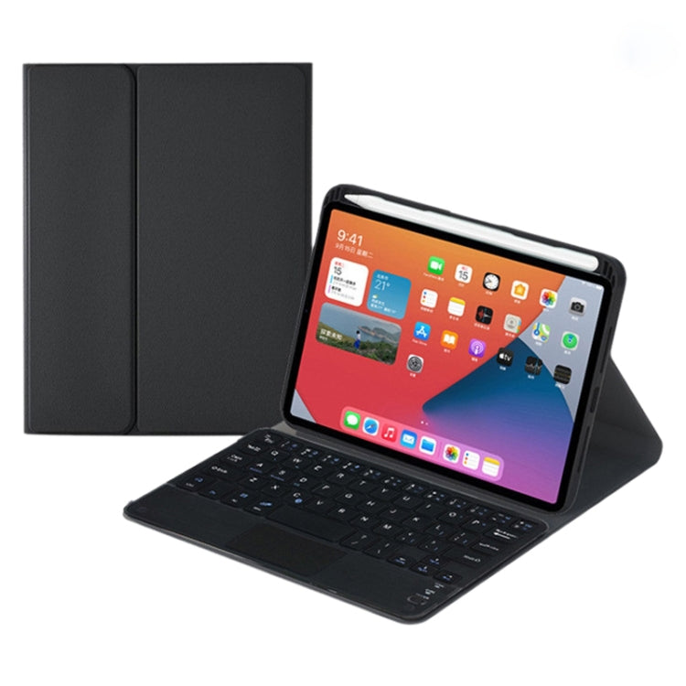 غطاء جلد مع لوحة مفاتيح بلوتوث قابلة للفصل مع لوحة لمس وحامل لجهاز iPad mini 6 طراز HK006C