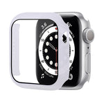 Shockproof PC Protective Case with Tempered Glass Film, For Apple Watch Series 9 / 8 / 7 41mm, For Apple Watch Series 9 / 8 / 7 45mm, For Apple Watch Series 8 / 7 41mm
