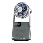 مكبر صوت SOAIY K8 لاسلكي بتقنية Bluetooth مع منبه مزدوج ومروحة صغيرة