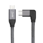 كابل بيانات USB-C / نوع-C بزاوية 100 واط إلى USB-C / نوع-C ذكر كامل الوظائف مع علامة E، 0.5 متر، 1 متر، 1.5 متر