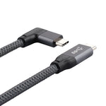 كابل بيانات USB-C / نوع-C بزاوية 100 واط إلى USB-C / نوع-C ذكر كامل الوظائف مع علامة E، 0.5 متر، 1 متر، 1.5 متر