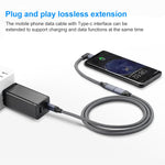كابل تمديد بيانات USB-C / نوع-C بزاوية 100 واط ذكر إلى USB-C / نوع-C أنثى كامل الوظائف، 0.2 متر، 0.5 متر، 1 متر، 1.5 متر