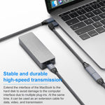 كابل تمديد بيانات USB-C / نوع-C بزاوية 100 واط ذكر إلى USB-C / نوع-C أنثى كامل الوظائف، 0.2 متر، 0.5 متر، 1 متر، 1.5 متر