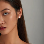أقراط نسائية من الفضة الإسترلينية S925 على شكل كورجي لطيف، كورجي لطيف