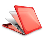 غطاء حماية لابتوب بلونين TPU + PC، لماك بوك إير 13.3 بوصة A1932 (2018)، لماك بوك برو 13.3 بوصة مع شريط اللمس (A2159 / A1989)