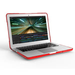 غطاء حماية لابتوب بلونين TPU + PC، لماك بوك إير 13.3 بوصة A1932 (2018)، لماك بوك برو 13.3 بوصة مع شريط اللمس (A2159 / A1989)