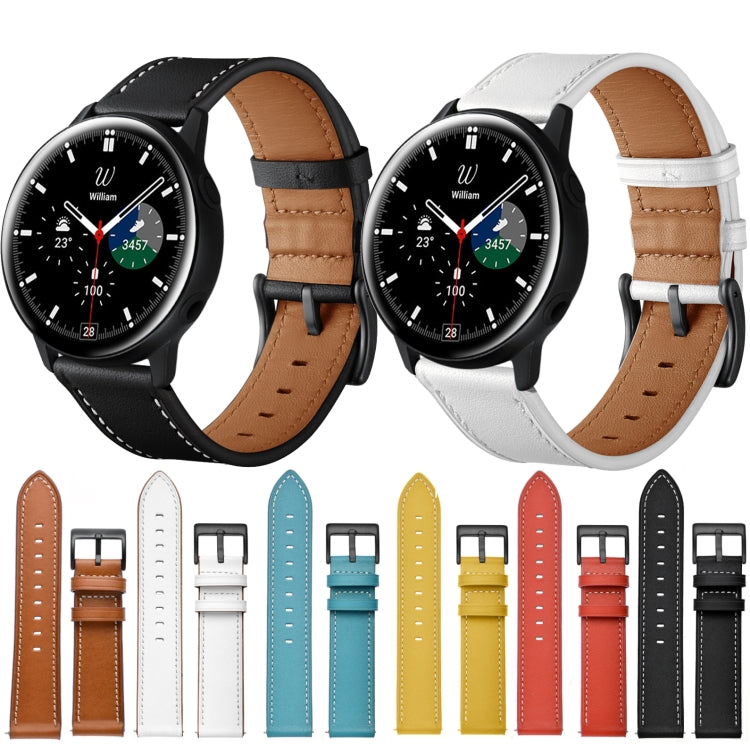 Leather Replacement Strap Watchband, For Samsung Galaxy Watch 3 41mm, For Samsung Galaxy Watch 3 45mm, For Samsung Galaxy Watch 42mm, For Samsung Galaxy Watch 46mm