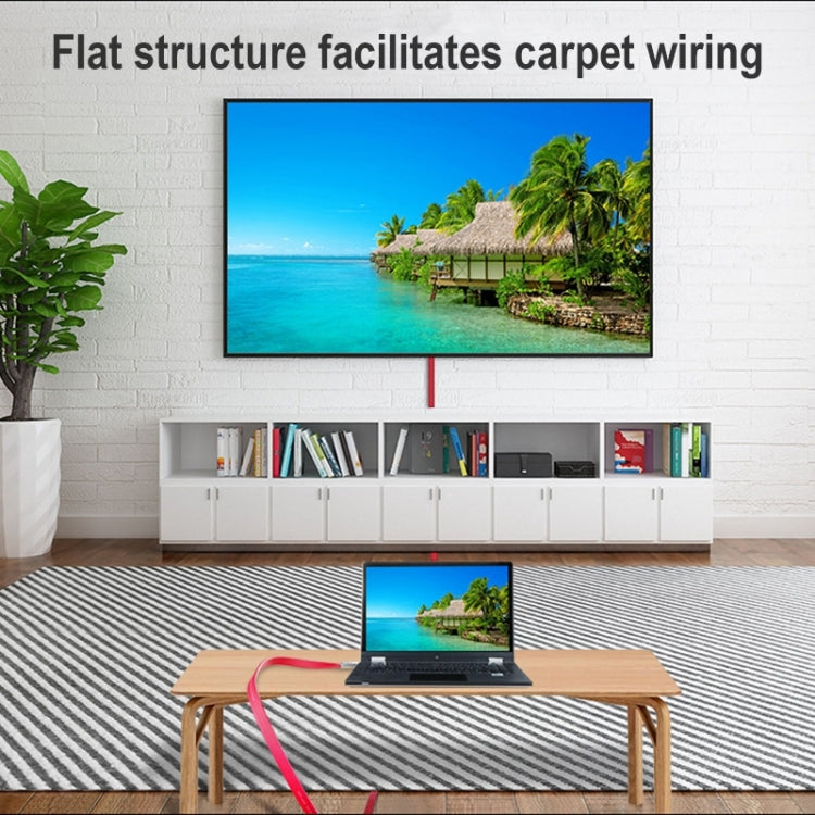 كابل HDMI مسطح مطلي بالذهب بدقة 4K ألترا إتش دي من ULT-unite، 1 متر، 1.5 متر، 2 متر، 3 متر، 5 متر، 6 متر، 8 متر، 10 متر، 12 متر، 15 متر، 16 متر، 17 متر، 18 متر، 20 متر