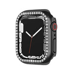 غطاء حماية ماسي بطبقة كهربائية من PC صف واحد لسلسلة Apple Watch، لسلسلة Apple Watch 9 / 8 / 7 مقاس 41مم، لسلسلة Apple Watch 9 / 8 / 7 مقاس 45مم