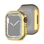 غطاء حماية ماسي بطبقة كهربائية من PC صف واحد لسلسلة Apple Watch، لسلسلة Apple Watch 9 / 8 / 7 مقاس 41مم، لسلسلة Apple Watch 9 / 8 / 7 مقاس 45مم