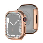 غطاء حماية ماسي بطبقة كهربائية من PC صف واحد لسلسلة Apple Watch، لسلسلة Apple Watch 9 / 8 / 7 مقاس 41مم، لسلسلة Apple Watch 9 / 8 / 7 مقاس 45مم